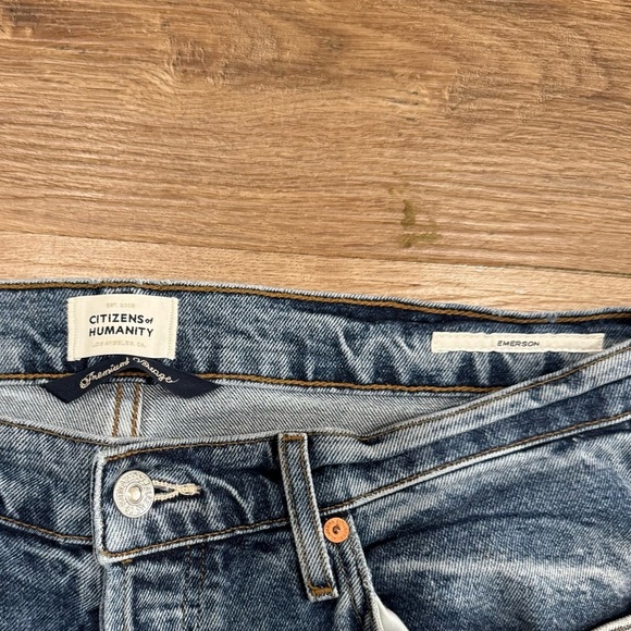 Citizens of Humanity Emerson Mid Rise Relaxed 26" Vintage Blue Wash Sz 28 - Picture 5 of 8